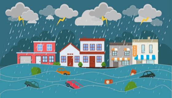 梦见乌云密布下大雨是什么意思